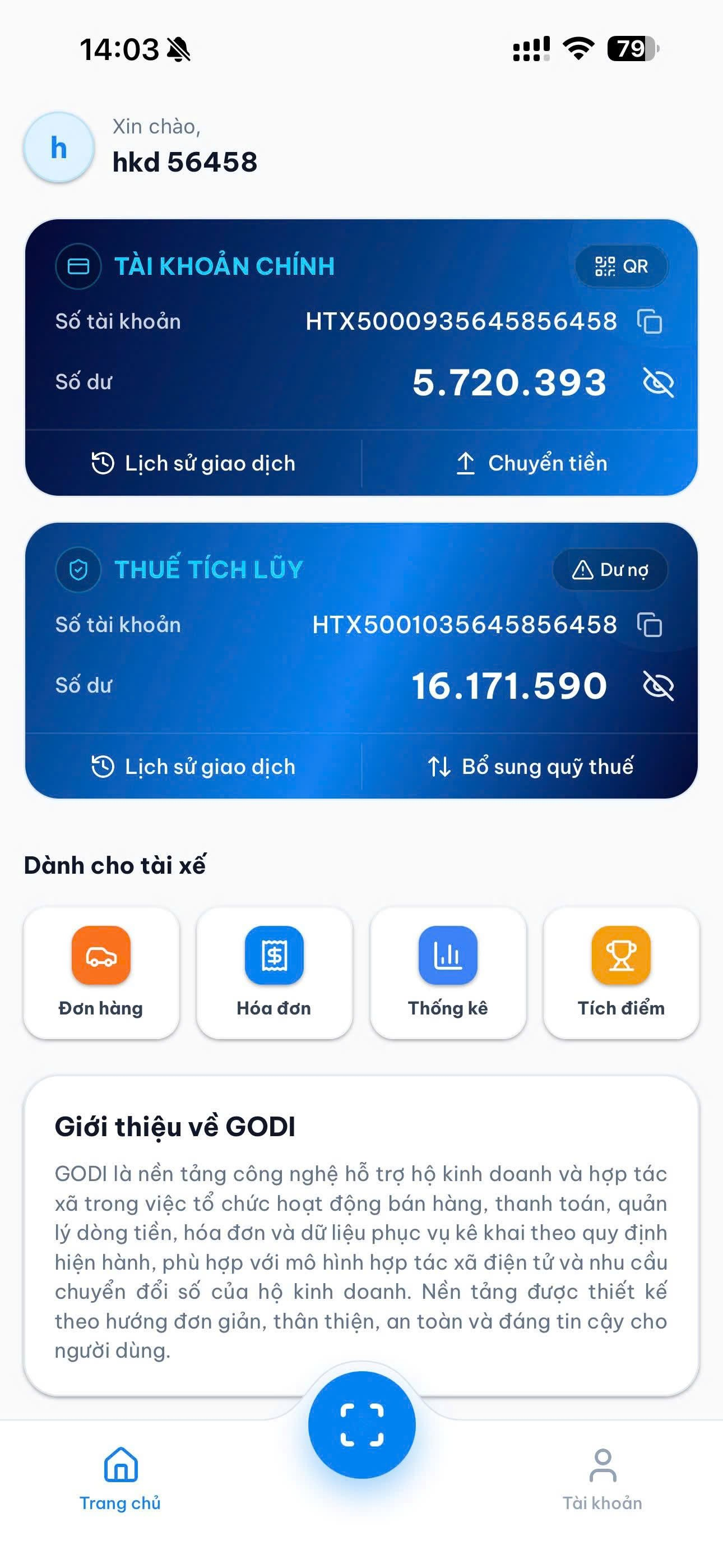 Ứng dụng GODI cho lái xe